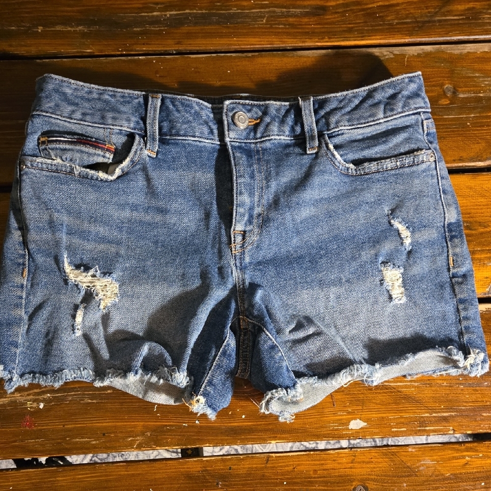 Tommy Hilfiger Distressed Denim Women Shorts